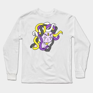 Non Binary Pride Medusa Long Sleeve T-Shirt